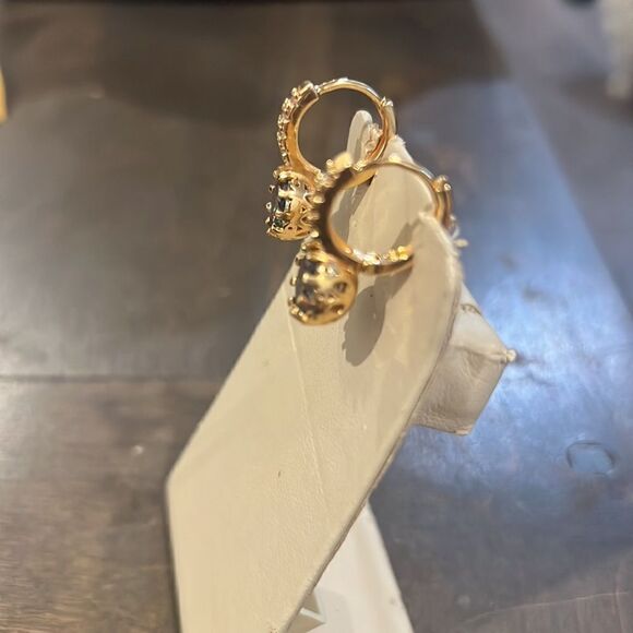 18K Gold Filled Mystical Topaz CZ Zircon Earrings - Picture 14 of 14